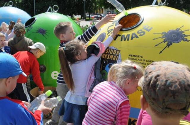 Darželinukai mokysis rūšiuoti