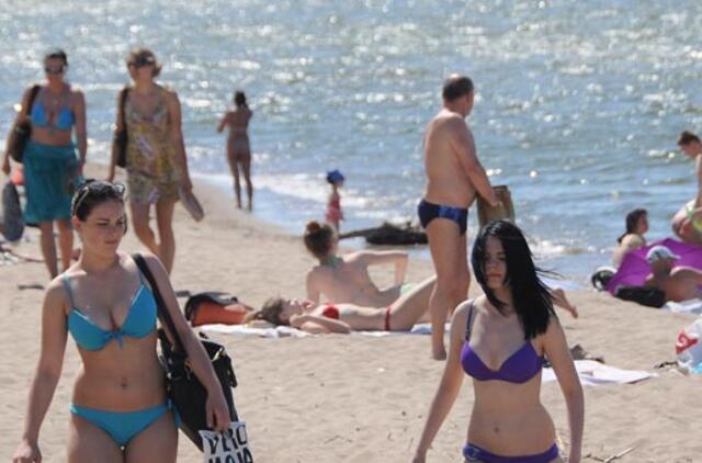 Klaipėdos paplūdimiuose - jau vasara