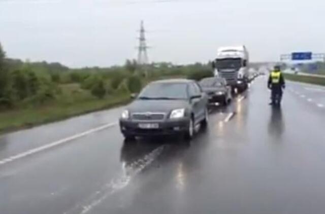 "Lietingo" reido rezultatas - trys girti vairuotojai