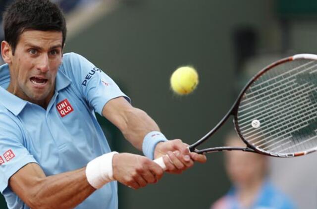 Novakas Džokovičius žais "French Open" aštuntfinalyje