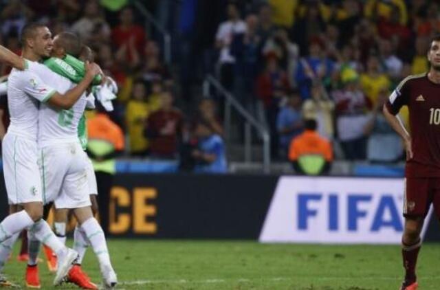 Alžyro futbolininkai sužaidė lygiosiomis su rusais ir pateko į aštuntfinalį