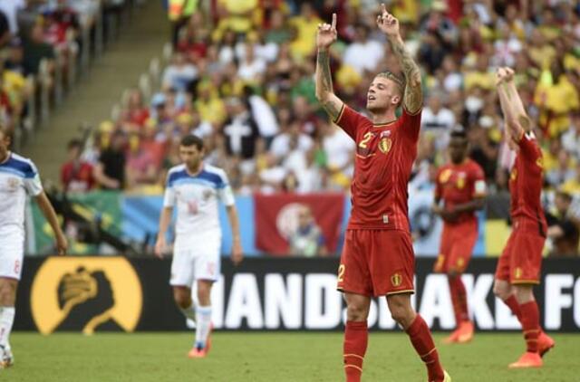 Belgijos rinktinė palaužė Rusijos vienuolikę 1:0