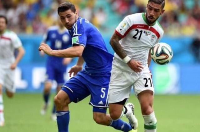 Bosnijos ir Hercegovinos futbolininkai pasirodymą pasaulio čempionate baigė pergale