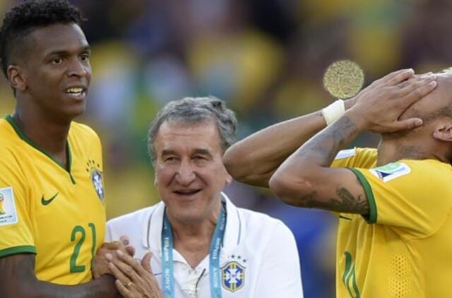 Brazilijos futbolininkai aštuntfinalyje po baudinių serijos įveikė Čilės komandą