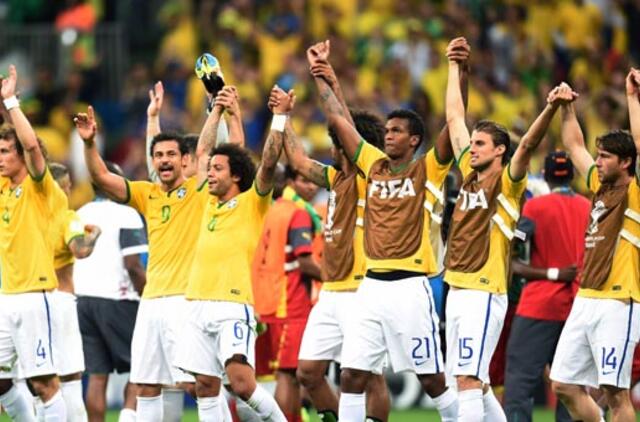 Brazilijos futbolininkai nugalėjo Kamerūno ekipą 4:1