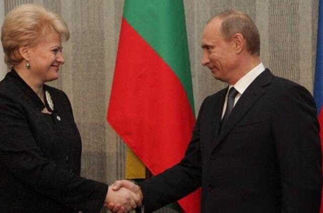 Dalia Grybauskaitė pasveikino Vladimirą Putiną