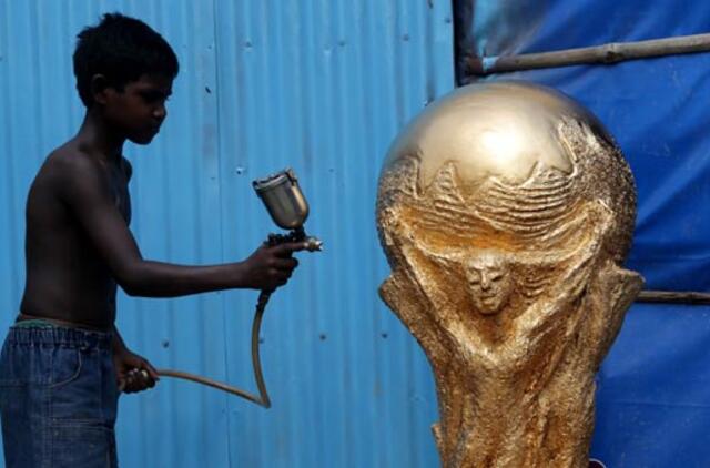 Ketvirtadienį Brazilijoje prasideda pasaulio futbolo čempionato kovos