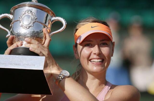 Marija Šarapova antrą kartą laimėjo "French Open"