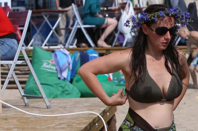 Palangos pajūrį kaitino pirtininkų varžytuvės