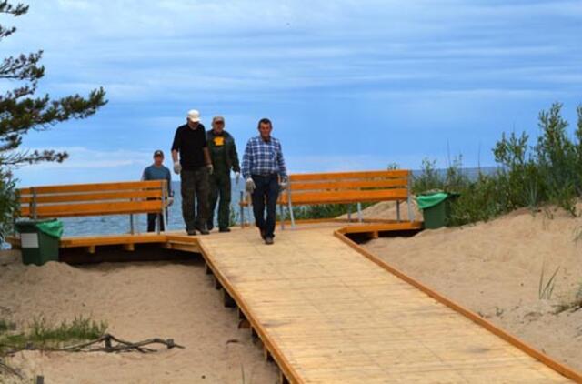 Palangos paplūdimys pritaikytas neįgaliesiems