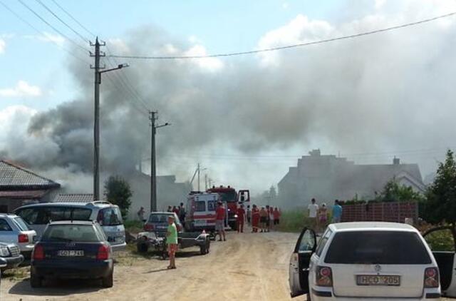 Palangos kvartalą apgaubė gaisro dūmai