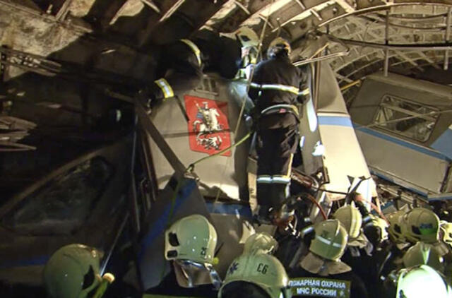 Dėl avarijos Maskvos metro sulaikyt du įtariamieji