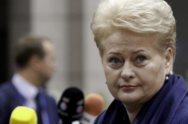 Dalia Grybauskaitė Briuselyje išreiškė paramą Ukrainai