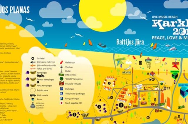 Į muzikos ir pramogų džiungles "Karklė 2014" - su specialiu žemėlapiu