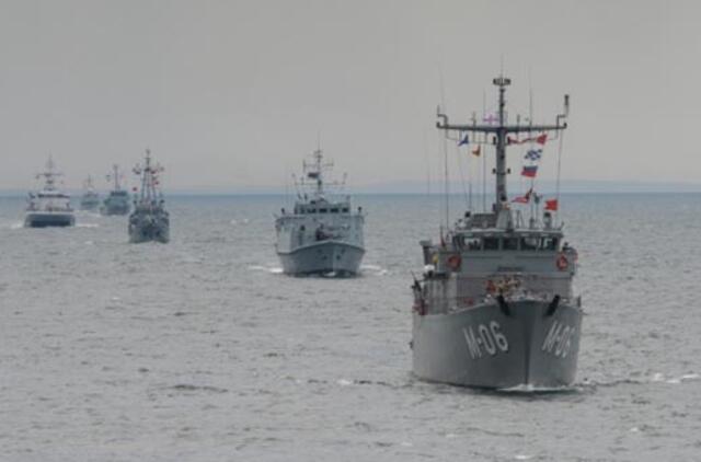 NATO laivai baigė pratybas Lietuvos vandenyse