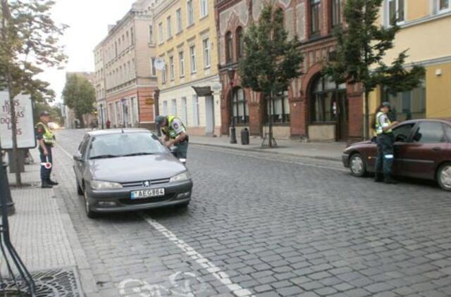 Patruliai darbavosi Tiltų gatvėje