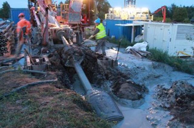 SGD dujotiekio styga sėkmingai įtraukta po Vilhelmo kanalu