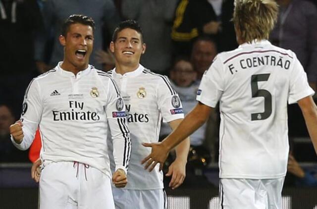 UEFA supertaurę iškovojo "Real" futbolininkai