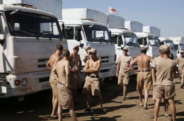 Ukrainos žvalgyba: Rusijos humanitarinį konvojų lydi persirengę kariškiai