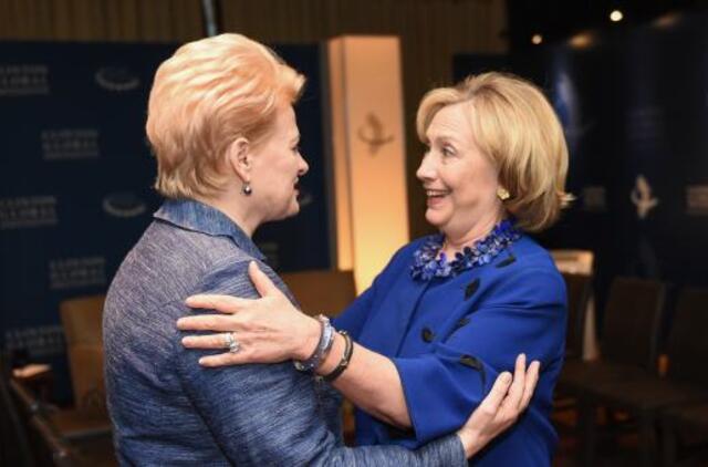 Dalia Grybauskaitė Niujorke susitiko su Hillary Clinton