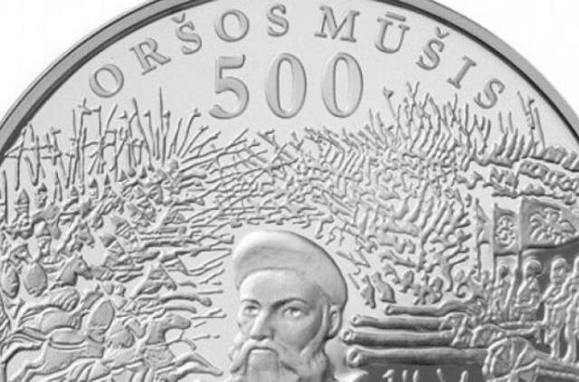 Pristatoma nauja kolekcinė 50 litų moneta, skirta Oršos mūšio sukakčiai