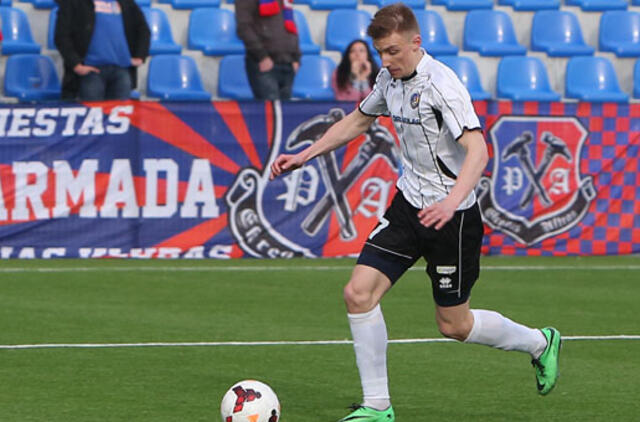 "Trakų" futbolininkai nugalėjo "Klaipėdos granitą"