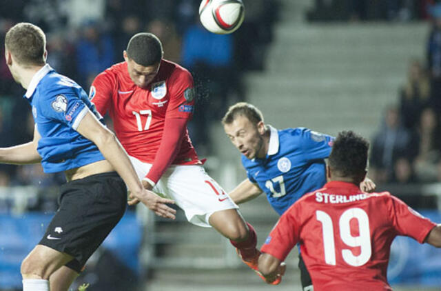 Anglijos futbolininkai Europos čempionato atrankoje iškovojo trečiąją pergalę