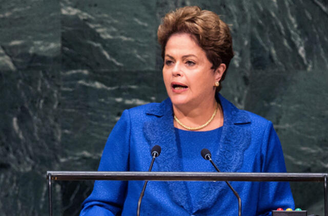 Brazilijos prezidento rinkimų antrajame rate kovos Dilma Rusef ir Aesijus Nevisas