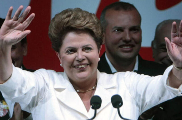 Brazilijos prezidento rinkimus laimėjo Dilma Rusef