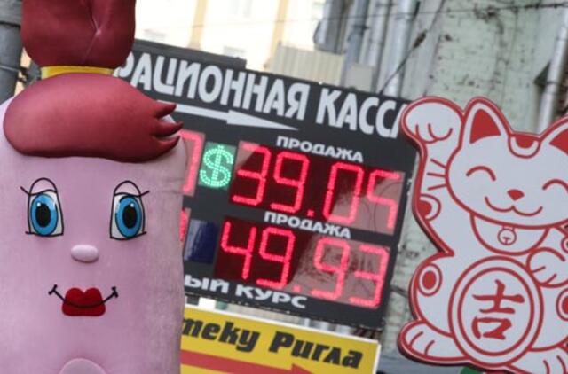 Dolerio kursas pirmą kartą istorijoje viršijo 40 rublių ribą