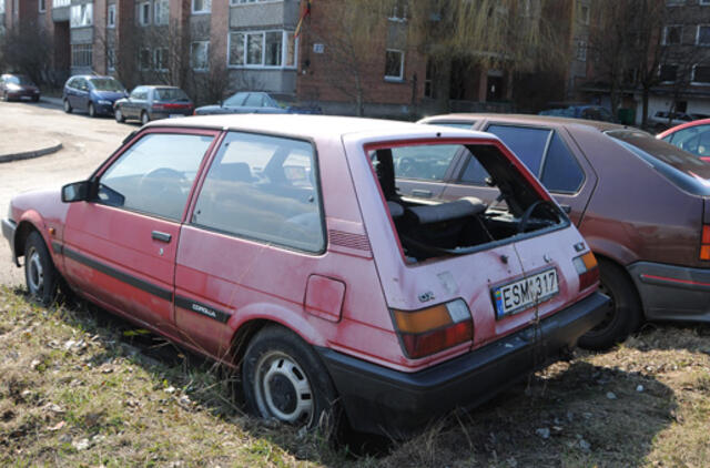 Lietuvoje 36 proc. sumažėjo transporto priemonių skaičius