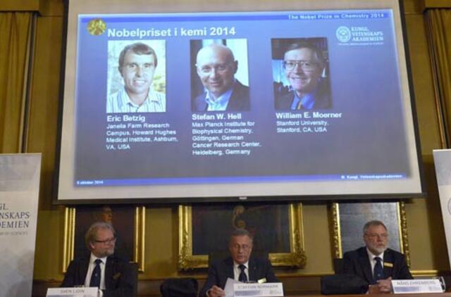 Nobelio chemijos premiją pasidalins trys mokslininkai