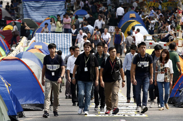 Po nesėkmingų derybų Honkonge protestuotojai planuoja eiseną