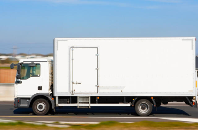 Ramygaloje ilgapirščiai nudžiovė sunkvežimio šaldytuvą