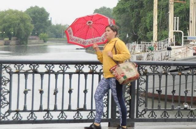 Savaitės pradžia bus lietinga ir vėjuota