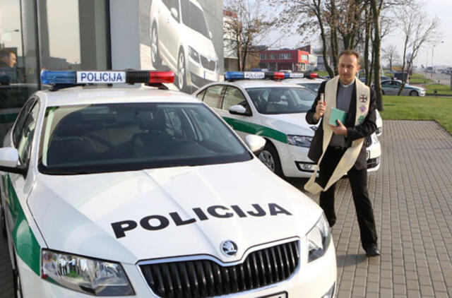Nauji policijos automobiliai jau pasiekė Klaipėdą