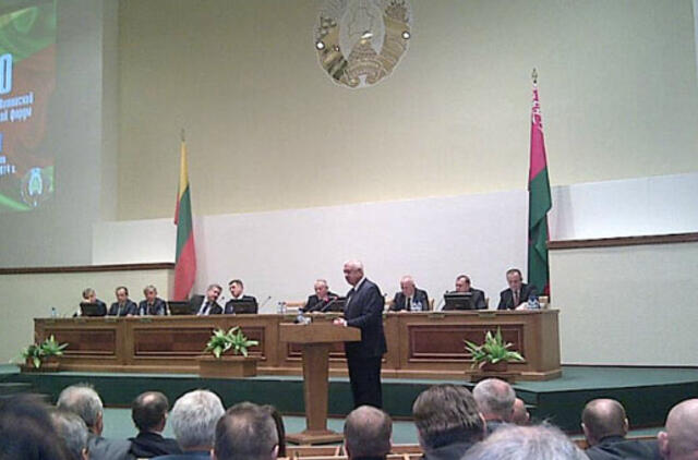 Premjeras dalyvauja Lietuvos ir Baltarusijos forume