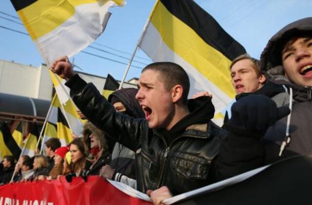 Rusijos nacionalistai Maskvoje surengė "Rusų žygį"