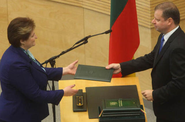 Seime prisiekė vidaus reikalų ministras Saulius Skvernelis