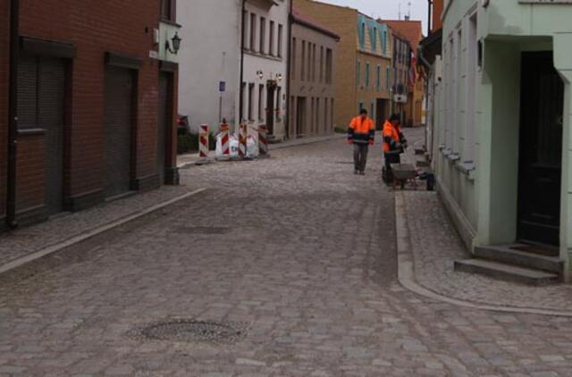 Senamiestis: baigta rekonstruoti Daržų gatvė