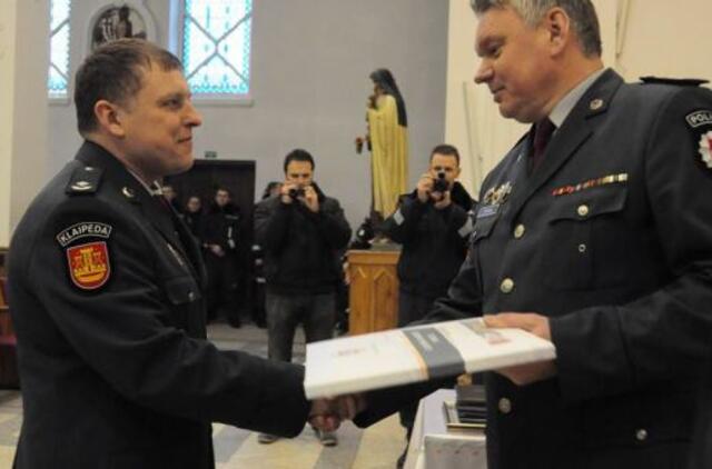 Kūčių išvakarėse pagerbti Klaipėdos policininkai