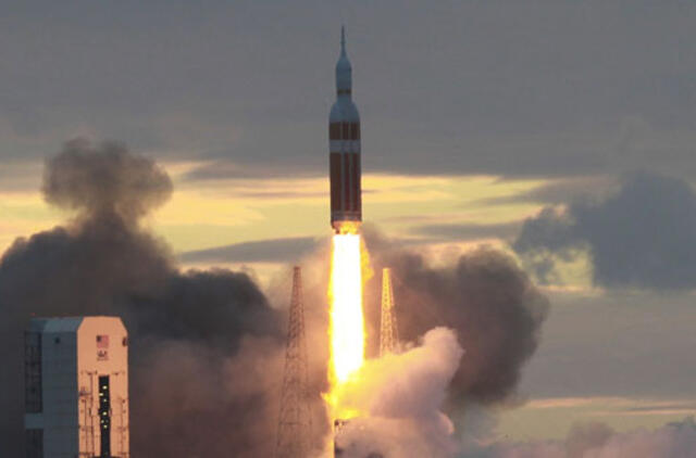 Kosminė kapsulė "Orion" sėkmingai pakilo į orbitą