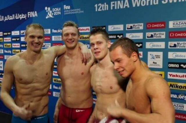 Lietuvos plaukikai pasaulio čempionate daugiau nei 9 sek. pagerino šalies rekordą