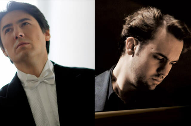 Pasaulinė premjera: du fortepijono virtuozai Evgenijus Bozhanov ir Kasparas Uinskas vienoje scenoje