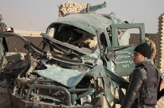 Per teroro aktą Kabule žuvo keturi Afganistano pareigūnai