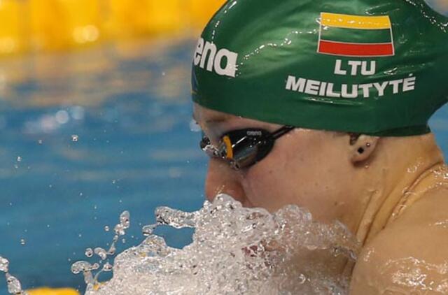 Plaukikė Rūta Meilutytė Anykščiuose pagerino Lietuvos rekordą