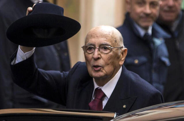 Atsistatydino Italijos prezidentas Džordžijas Napolitanas