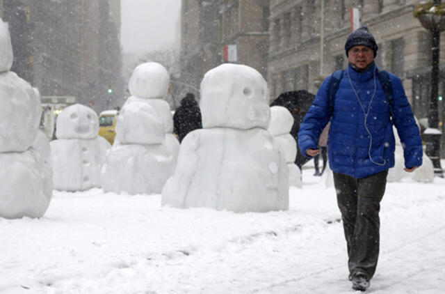 Istorinė sniego audra Niujorke