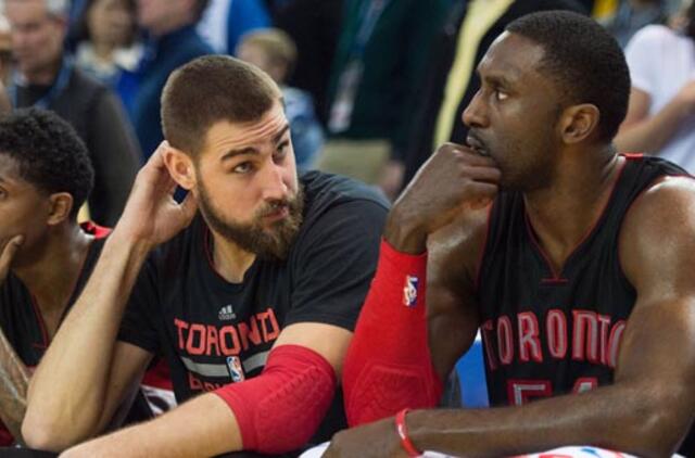 Jonas Valančiūnas NBA čempionate surinko dvigubą dublį, bet jo komanda pralaimėjo