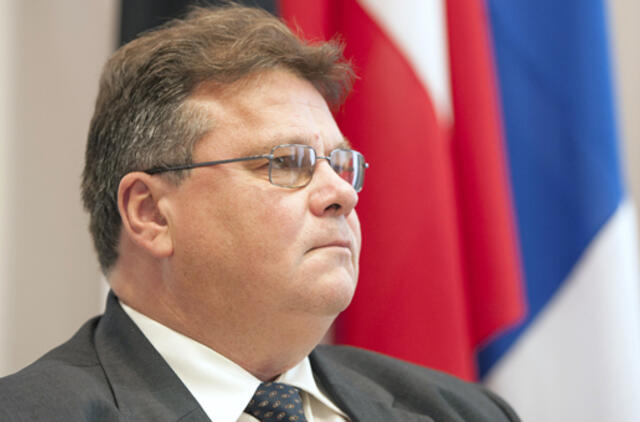 Linas Linkevičius tikisi naujų sankcijų Rusijos atžvilgiu
